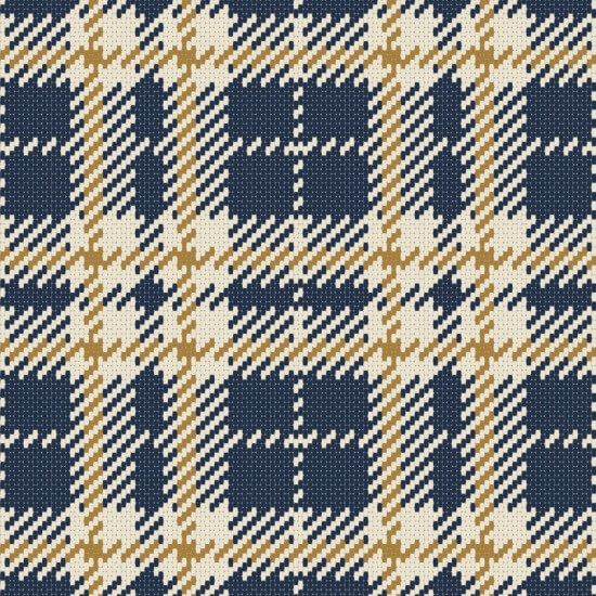 Clark Plaid Navy Gold Coast Wallpaper