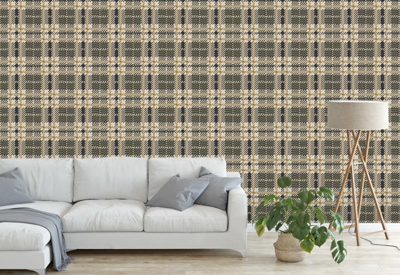 Tela escocesa Clark Fondo de pantalla Wood Lawn Green