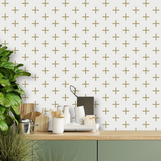 Addition Golden Ochre Wallpaper