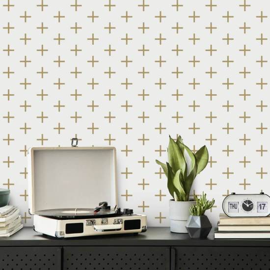 Addition Golden Ochre Wallpaper