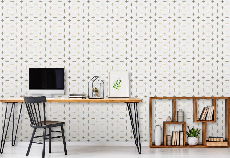 Addition Golden Ochre Wallpaper