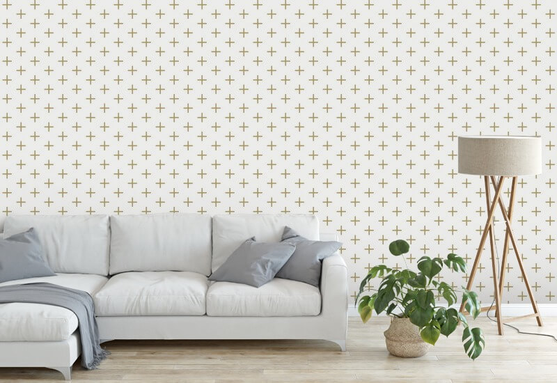 Addition Golden Ochre Wallpaper