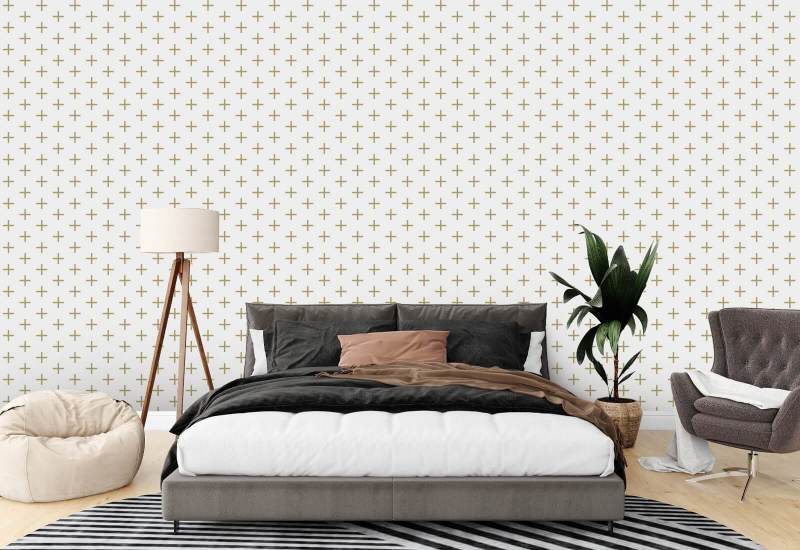 Addition Golden Ochre Wallpaper