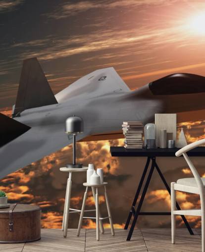 customizable aircraft wallpaper mural called F-22 Fighter Jet customizable aircraft wallpaper mural called F-22 Fighter Jet