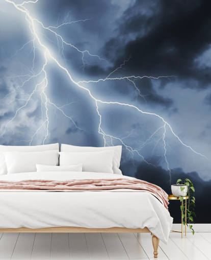 Lightening och natthimlen Bakgrund