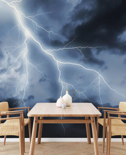 Lightening and Night Sky Wallpaper