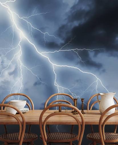 Lightening och natthimlen Bakgrund