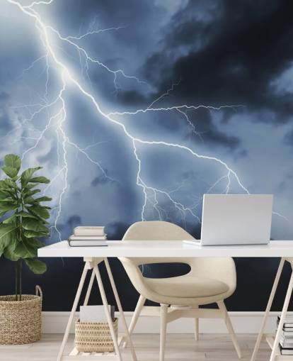 Lightening and Night Sky Wallpaper