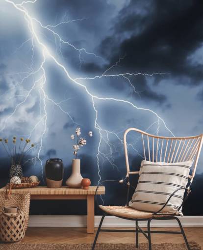 Lightening och natthimlen Bakgrund