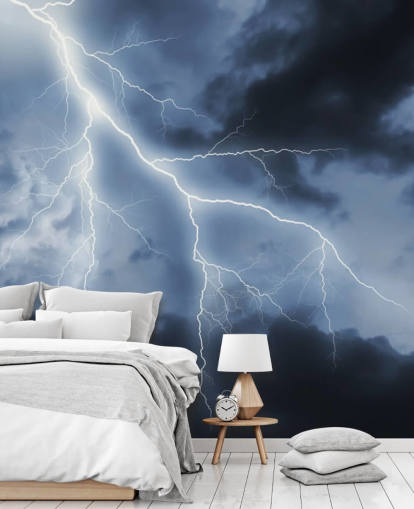 Lightening and Night Sky Wallpaper