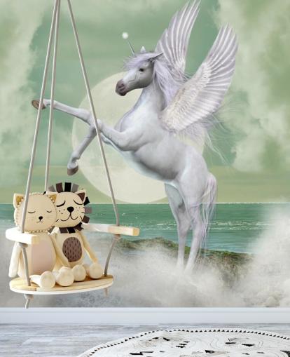 White Unicorn Bucking Wallpaper White Unicorn Bucking Wallpaper