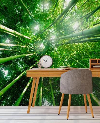 Bambu jättar Bakgrund väggmålning