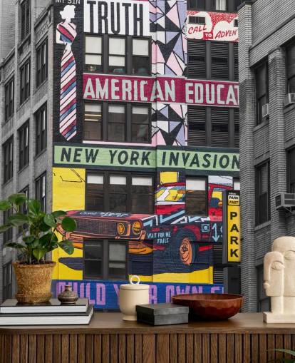 murale colorato personalizzato di street art di New York chiamato Urban Canvas, New York di Assaf Frank murale colorato personalizzato di street art di New York chiamato Urban Canvas, New York di Assaf Frank
