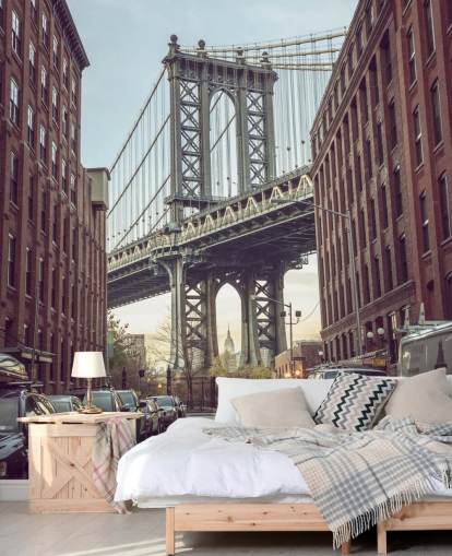 murale personalizzato di New York City chiamato Dumbo Manhattan Bridge View di Assaf Frank murale personalizzato di New York City chiamato Dumbo Manhattan Bridge View di Assaf Frank