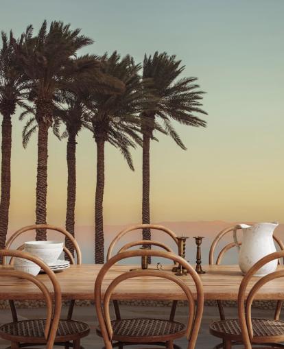 murale da spiaggia personalizzabile con palme chiamato Palme, Mar Morto di Assaf Frank