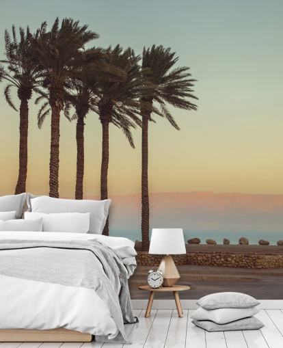 personalisierbares Palmen-Strandbild namens Palm Trees, Dead Sea von Assaf Frank