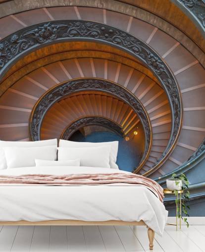 3d rome wall mural called Spiral Staircase at the Vatican Museum by Assaf Frank 3d rome wall mural called Spiral Staircase at the Vatican Museum by Assaf Frank