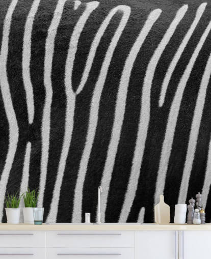 décoration murale à motif zèbre noir et blanc d'Assaf Frank pour les chambres à coucher, les entreprises et plus décoration murale à motif zèbre noir et blanc d'Assaf Frank pour les chambres à coucher, les entreprises et plus