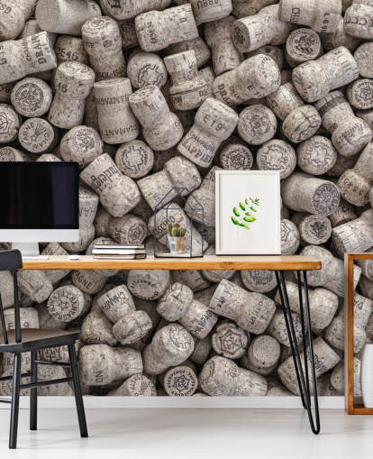 neutrales Bar-Wandbild namens Champagne Corks für Küchen, Esszimmer und Bareinrichtungen neutrales Bar-Wandbild namens Champagne Corks für Küchen, Esszimmer und Bareinrichtungen
