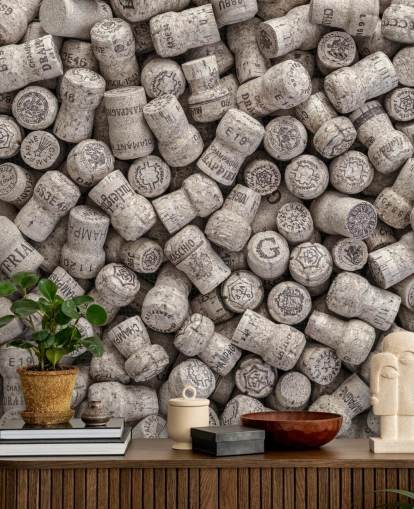 neutralt barmaleri kaldet Champagne Corks til køkkener, spisestuer og barindstillinger