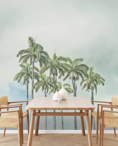 Palmen-Wandbild namens Palm Trees Against Sky von Assaf Frank für tropische Innenräume