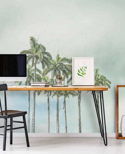 palmetremaleri kalt Palm Trees Against Sky av Assaf Frank for tropisk interiør