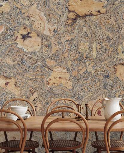 brown and blue cork effect wall mural called Cork Mat Background by Assaf Frank