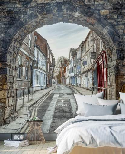 3d stone arch mural called High Petergate, York by Assaf Frank 3d stone arch mural called High Petergate, York by Assaf Frank
