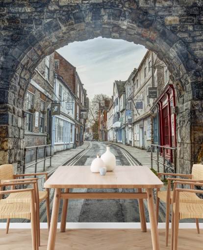 Murale ad arco in pietra 3D chiamato High Petergate, York di Assaf Frank