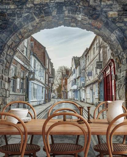 3d stenbågmålning kallad High Petergate, York av Assaf Frank