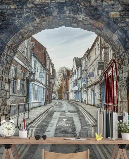 3d stone arch mural called High Petergate, York by Assaf Frank 3d stone arch mural called High Petergate, York by Assaf Frank