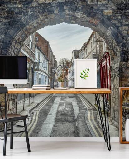 3d stone arch mural called High Petergate, York by Assaf Frank 3d stone arch mural called High Petergate, York by Assaf Frank