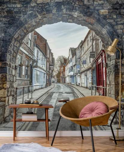3d stenbue vægmaleri kaldet High Petergate, York af Assaf Frank 3d stenbue vægmaleri kaldet High Petergate, York af Assaf Frank