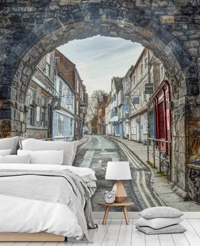 Murale ad arco in pietra 3D chiamato High Petergate, York di Assaf Frank Murale ad arco in pietra 3D chiamato High Petergate, York di Assaf Frank