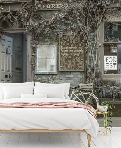 grå butiksfacadevaleri kaldet Bicycle Outside a Cafe, York af Assaf Frank