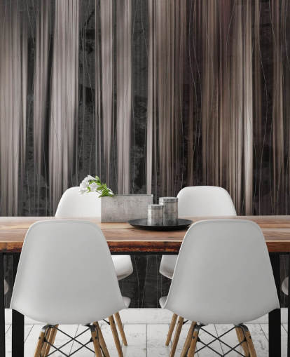 murale astratto scuro personalizzabile chiamato Copper Rain Streaks di Giulio Iurissevich