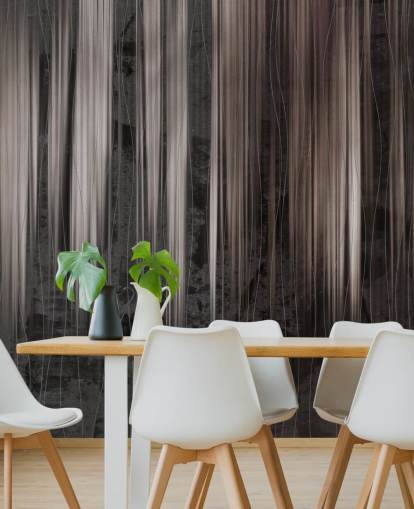 mural abstracto oscuro personalizable llamado Copper Rain Streaks de Giulio Iurissevich