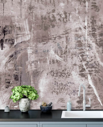 pink abstract mural called Dusty Palette Waves by Giulio Iurissevich for bedrooms pink abstract mural called Dusty Palette Waves by Giulio Iurissevich for bedrooms