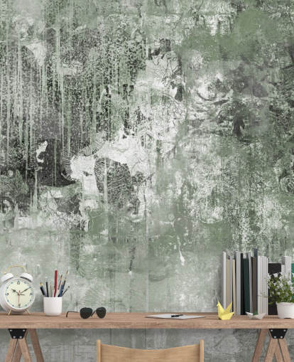 mural florestal abstrato verde chamado Emerald Forest Canvas de Giulio Iurissevich mural florestal abstrato verde chamado Emerald Forest Canvas de Giulio Iurissevich