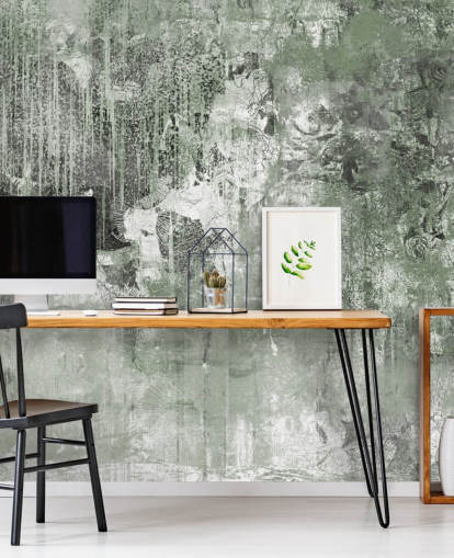 green abstract forest mural called Emerald Forest Canvas by Giulio Iurissevich green abstract forest mural called Emerald Forest Canvas by Giulio Iurissevich