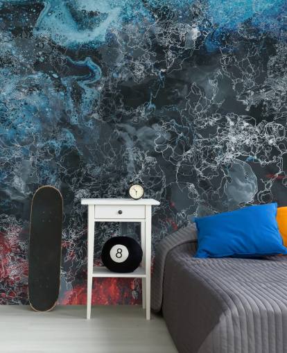 individuelles dunkles abstraktes Wandbild namens Explosion von Giulio Iurissevich für Schlafzimmer, Flure und mehr individuelles dunkles abstraktes Wandbild namens Explosion von Giulio Iurissevich für Schlafzimmer, Flure und mehr