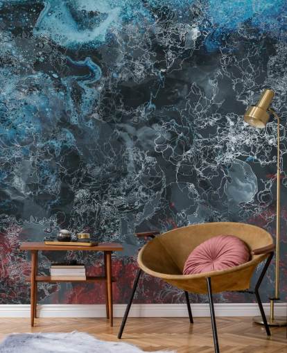 custom dark abstract mural called Explosion by Giulio Iurissevich for bedrooms, hallways and more custom dark abstract mural called Explosion by Giulio Iurissevich for bedrooms, hallways and more