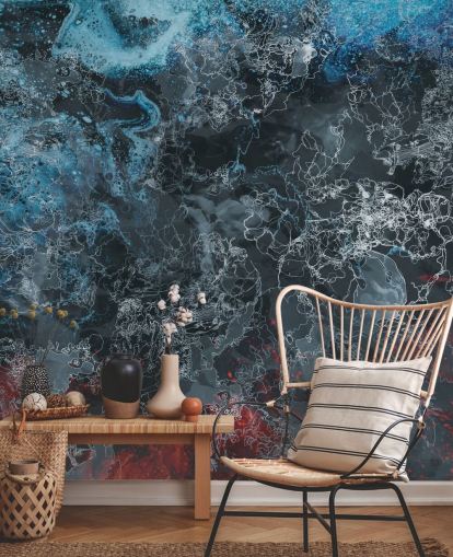 individuelles dunkles abstraktes Wandbild namens Explosion von Giulio Iurissevich für Schlafzimmer, Flure und mehr individuelles dunkles abstraktes Wandbild namens Explosion von Giulio Iurissevich für Schlafzimmer, Flure und mehr