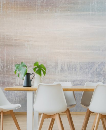 minimalist abstract mural called Muted Oasis by Giulio Iurissevich for bedrooms and meditation spaces