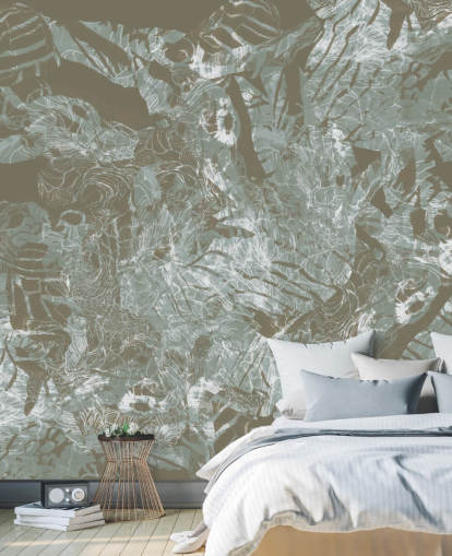 mural natural abstracto personalizable llamado Mystic Forest Flow de Giulio Iurissevich mural natural abstracto personalizable llamado Mystic Forest Flow de Giulio Iurissevich