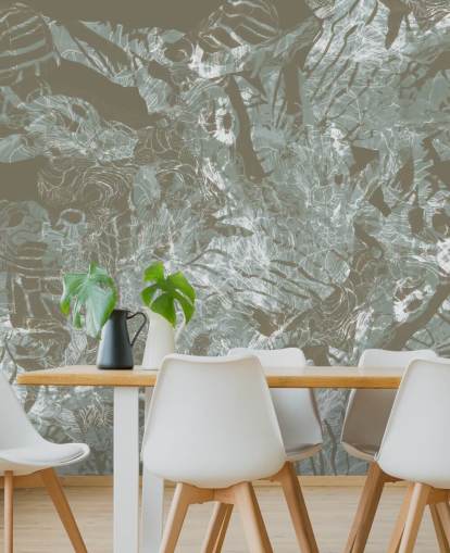 mural natural abstracto personalizable llamado Mystic Forest Flow de Giulio Iurissevich