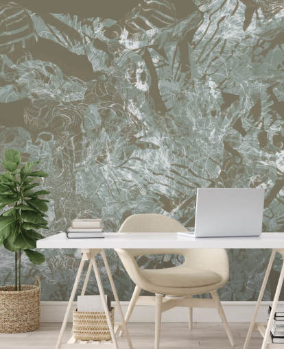 mural natural abstracto personalizable llamado Mystic Forest Flow de Giulio Iurissevich