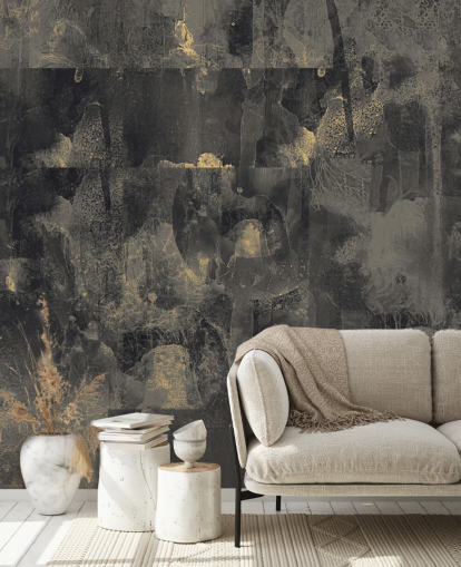 dunkles personalisierbares abstraktes Wandbild mit dem Titel Nocturnal Elegance von Giulio Iurissevich für Schlafzimmer dunkles personalisierbares abstraktes Wandbild mit dem Titel Nocturnal Elegance von Giulio Iurissevich für Schlafzimmer