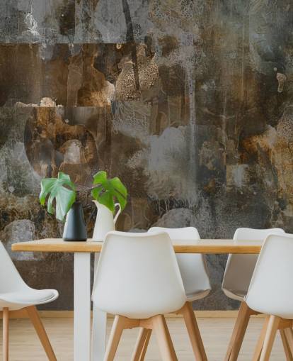 grey and brown custom moody mural called Rustic Abstract Serenity by Giulio Iurissevich grey and brown custom moody mural called Rustic Abstract Serenity by Giulio Iurissevich