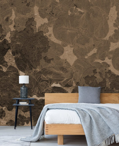 braunes abstraktes Wandbild namens Rustic Botanical Dream von Giulio Iurissevich für Schlafzimmer und Esszimmer braunes abstraktes Wandbild namens Rustic Botanical Dream von Giulio Iurissevich für Schlafzimmer und Esszimmer